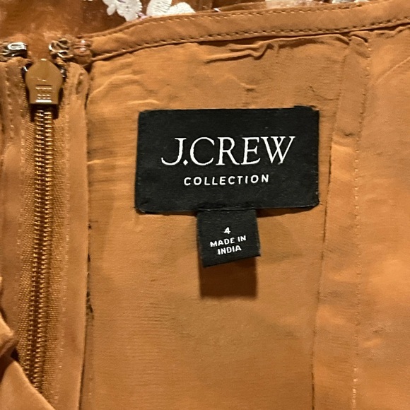 J Crew Collection Embroidered 90’s Core Strappy Slip Dress Midi Size 4 - Picture 8 of 9